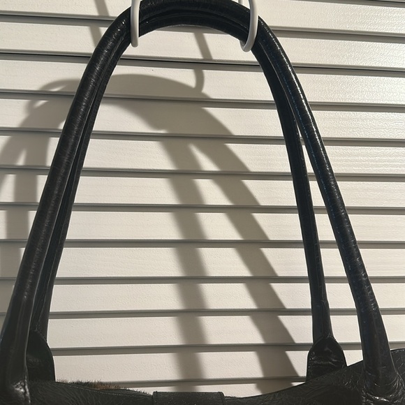 EUC Maurizio Taiuti Genuine Leather Leopard Print Handbag/Shoulder bag/Tote bag. - Picture 7 of 14